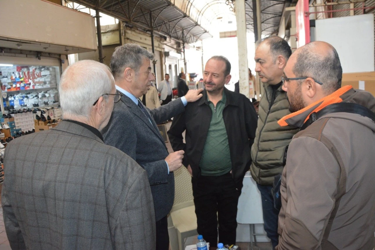 KÜNKÇÜ, ESNAFIN NABZINI ÇARŞIDA TUTTU