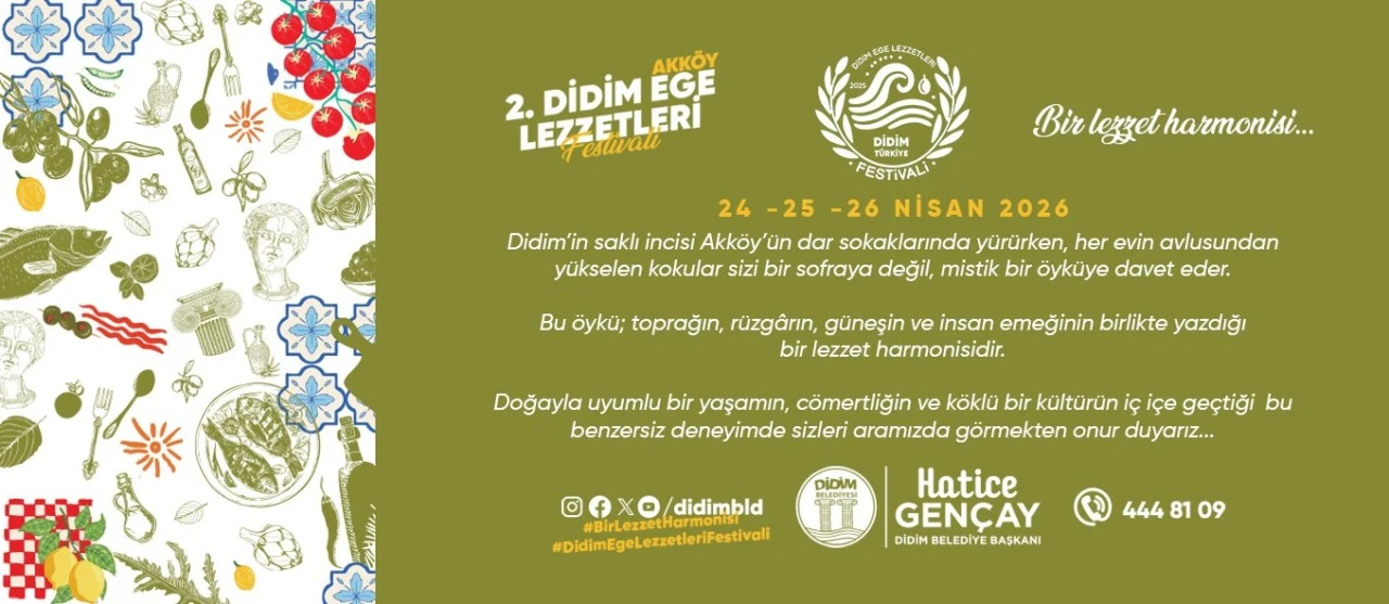 DİDİM’DE EGE LEZZETLERİ FESTİVALİ İÇİN GERİ SAYIM BAŞLADI