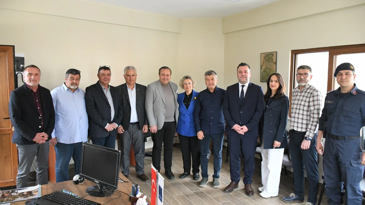 KUŞADASI CAFERLİ MAHALLESİ YENİ MUHTARLIK BİNASINA KAVUŞTU