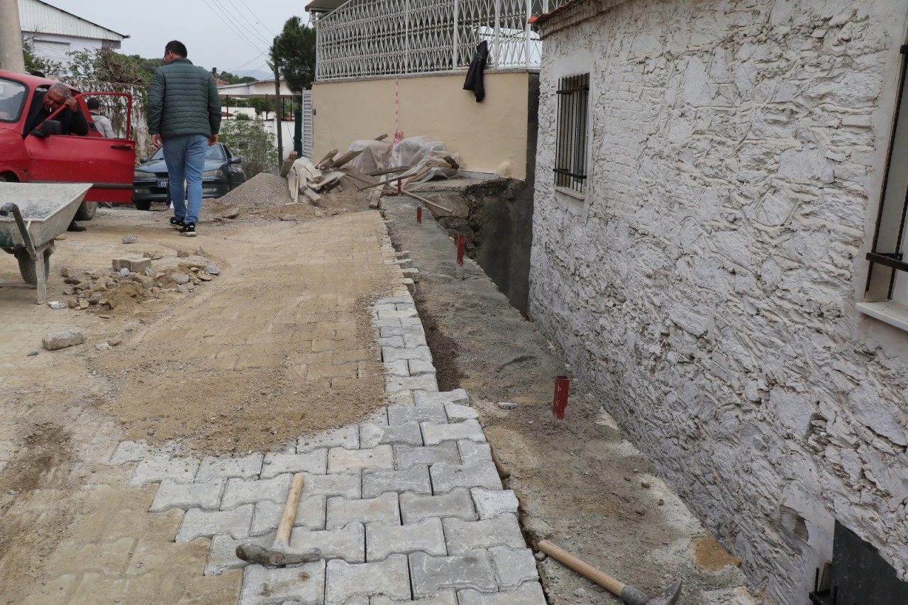 Bozdoğan Belediyesi Alamut Mahallesi’nde Taş Duvar Çalışmasını Tamamladı
