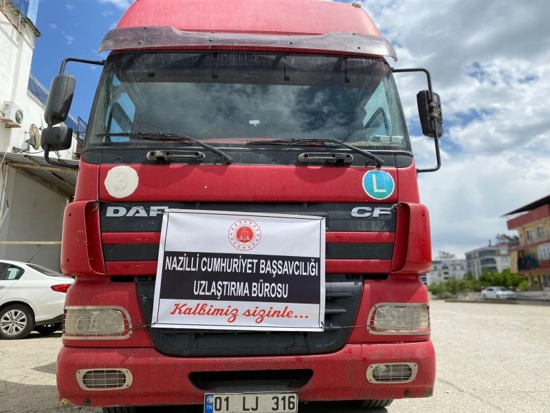 Nazilli Uzlaştırma B&uuml;rosu&rsquo;ndan Hatay&rsquo;a yardım eli