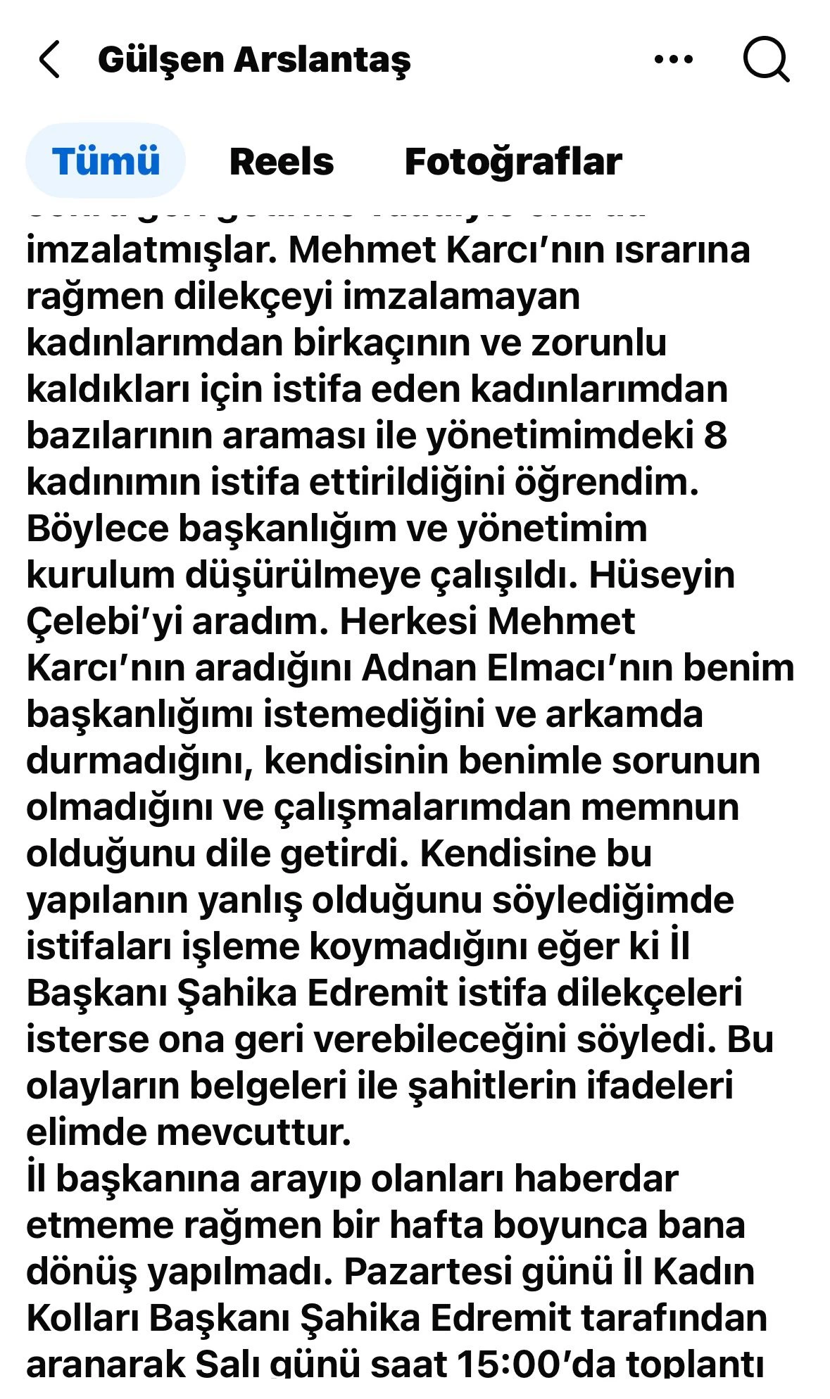 İstifası alınan Başkan Arslantaş “Hakkımı helal etmiyorum” 