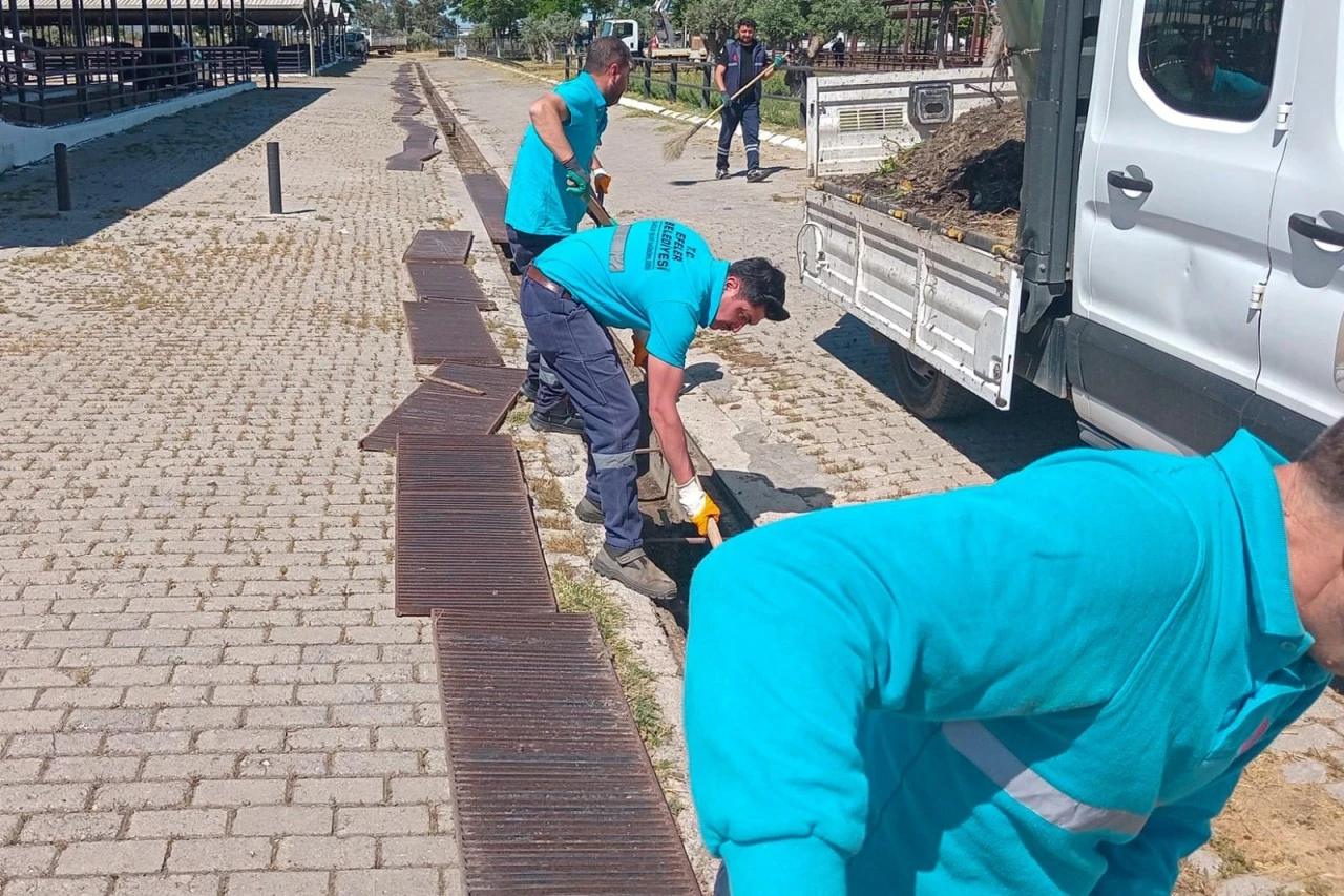EFELER BELEDİYESİ’NDEN ÇEŞTEPE HAYVAN PAZARI’NDA BAYRAM MESAİSİ