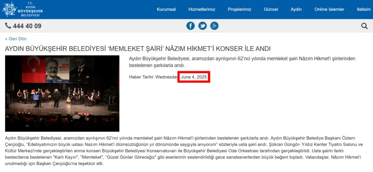 ÖZLEM ÇERÇİOĞLU AK PARTİ’YE GEÇİNCE NAZIM HİKMET’İ SESSİZLİĞE GÖMDÜ