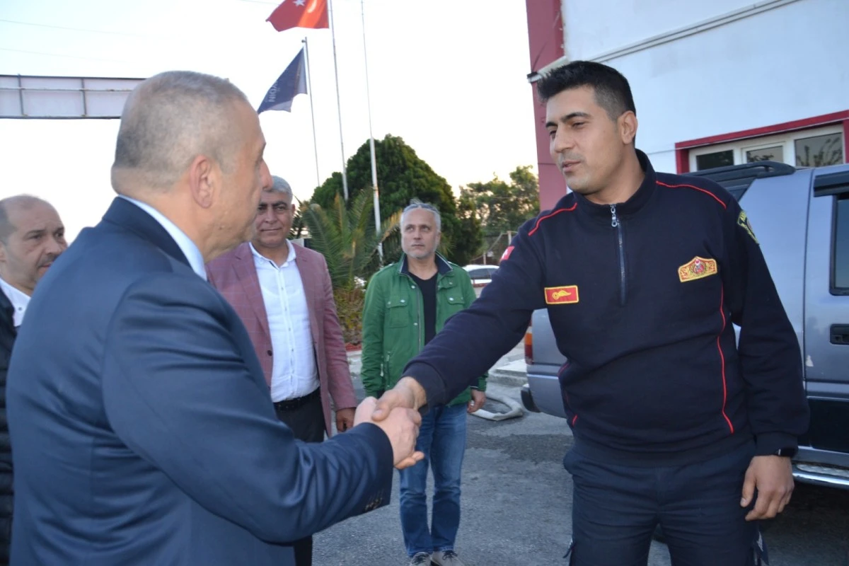ABAK'TAN NAZİLLİ'DE GÖREV YAPAN EMNİYET GÜÇLERİNE BAYRAM ZİYARETİ