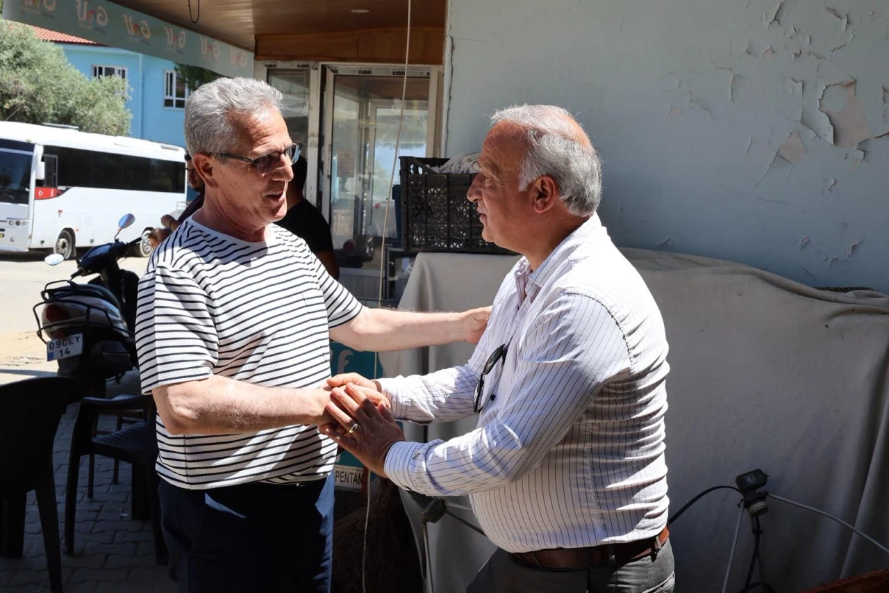 BAŞKAN TETİK SORUNLARI MAKAMDA DEĞİL YERİNDE DİNLİYOR