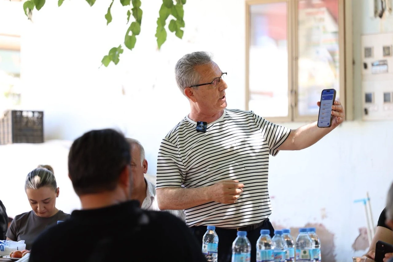 BAŞKAN TETİK SORUNLARI MAKAMDA DEĞİL YERİNDE DİNLİYOR