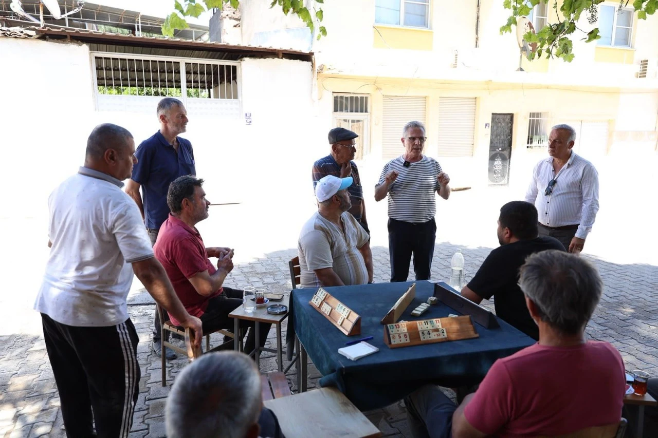 BAŞKAN TETİK SORUNLARI MAKAMDA DEĞİL YERİNDE DİNLİYOR