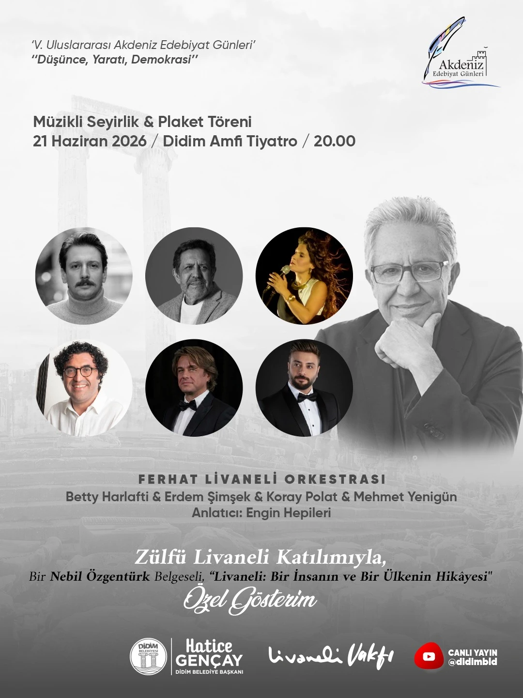 DİDYMA V. ULUSLARARASI AKDENİZ EDEBİYAT GÜNLERİ BAŞLIYOR