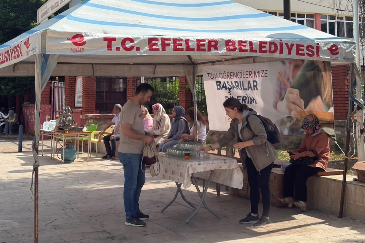 EFELER BELEDİYESİ’NDEN ÖĞRENCİLERE VE VELİLERE SERİNLETEN DESTEK