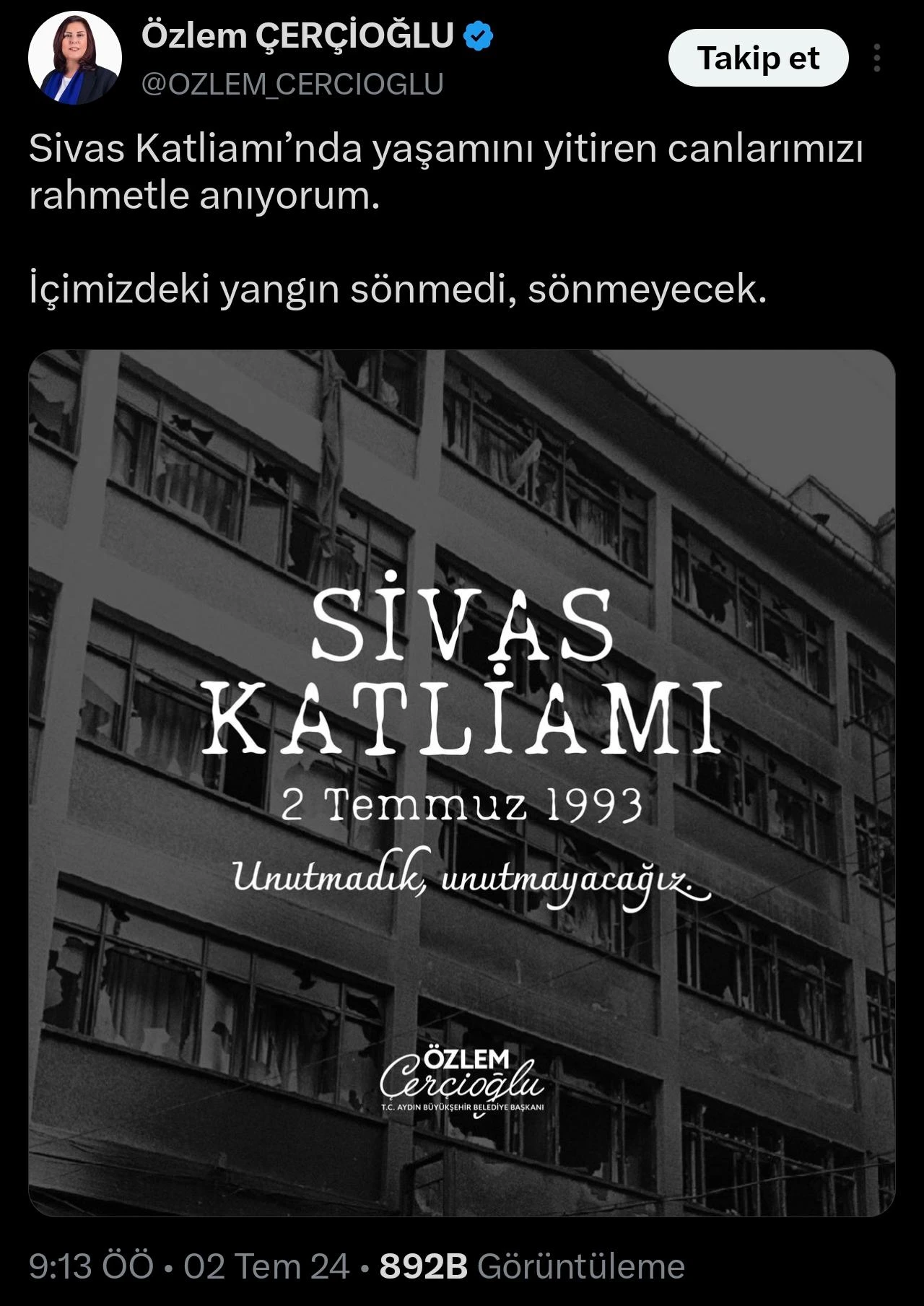 AK PARTİ’YE GEÇEN ÖZLEM ÇERÇİOĞLU MADIMAK İÇİN KAFASINI KUMA GÖMDÜ
