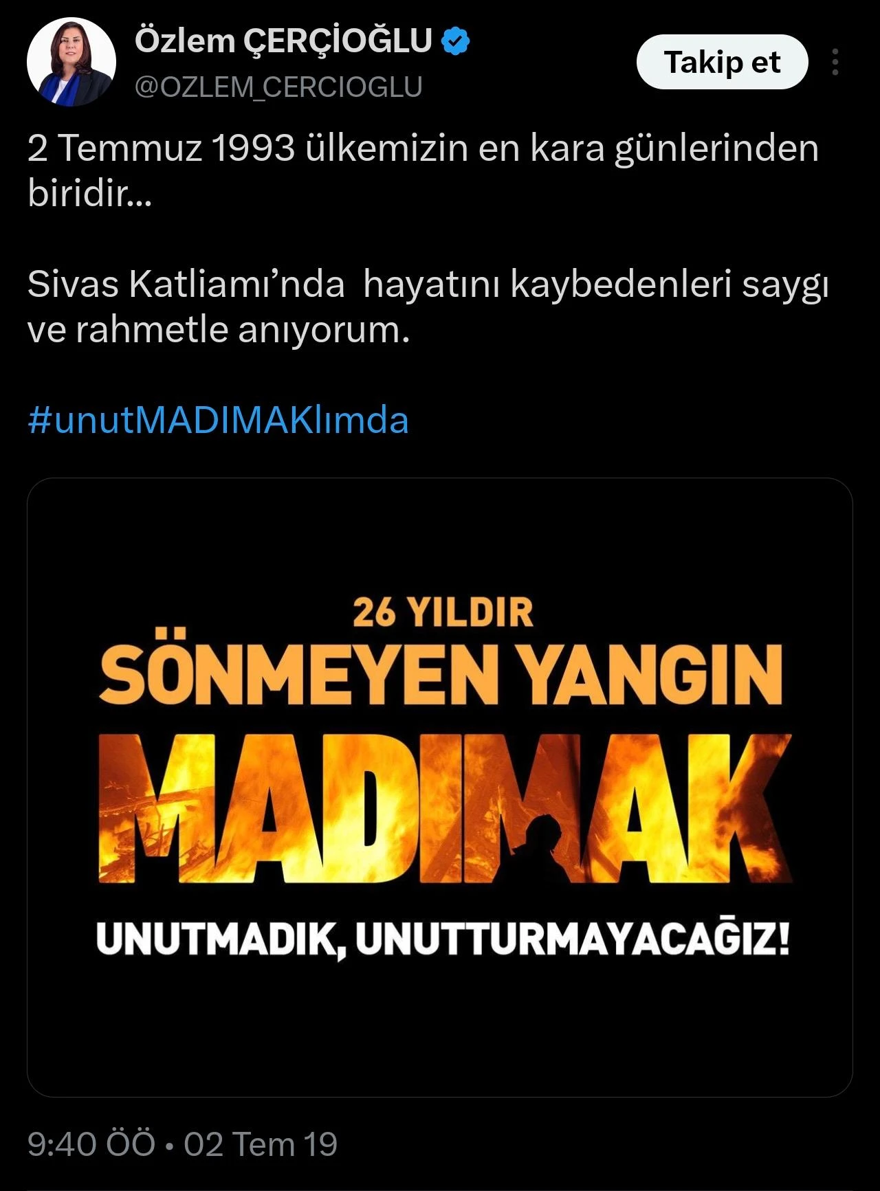 AK PARTİ’YE GEÇEN ÖZLEM ÇERÇİOĞLU MADIMAK İÇİN KAFASINI KUMA GÖMDÜ
