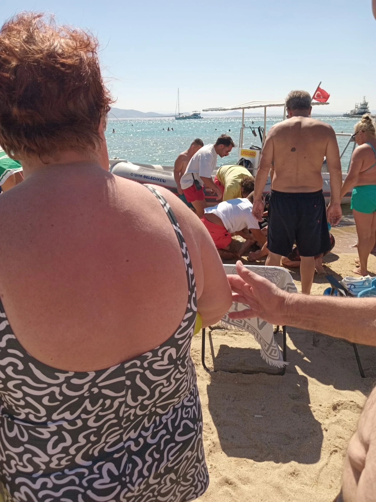 Didim 3. Koy'da boğulma tehlikesi! Yaşlı kadın son anda kurtarıldı