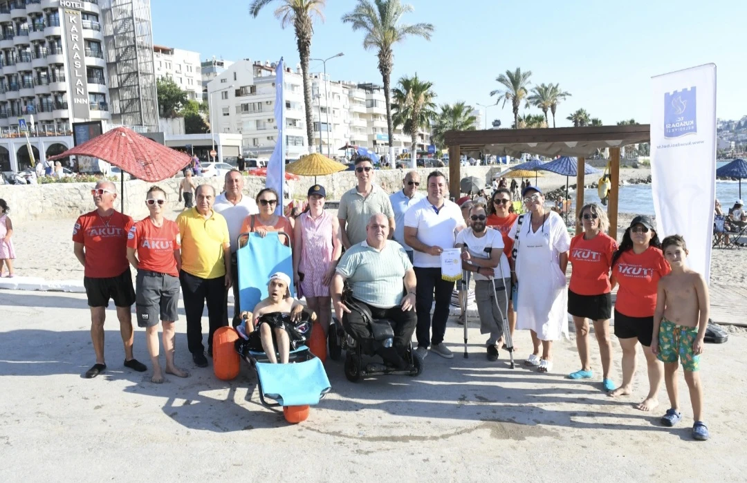 Engelsiz plajda engeller bir bir aşılıyor