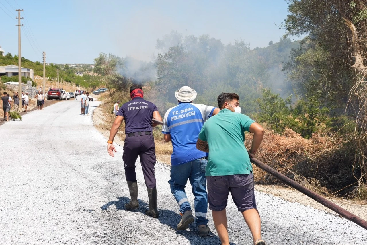 Akyeniköy’de Çıkan Yangın Kısa Süre İçerisinde Kontrol Altına Alındı