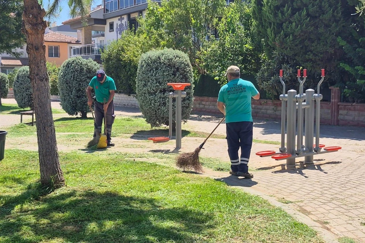 Efeler Belediyesi'nden Mimar Sinan parklarına kapsamlı bakım