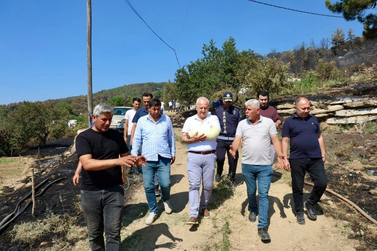 Başkan Mehmet Kıvrak Yangın Bölgesinde: “Hemşehrilerimizi Asla Yalnız Bırakmayacağız”