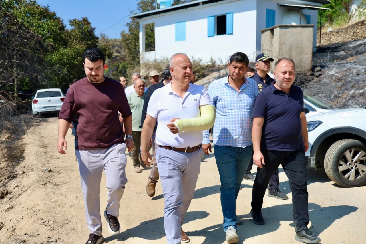 Başkan Mehmet Kıvrak Yangın Bölgesinde: “Hemşehrilerimizi Asla Yalnız Bırakmayacağız”
