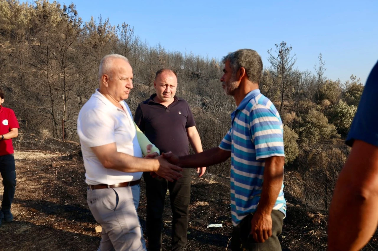 Başkan Mehmet Kıvrak Yangın Bölgesinde: “Hemşehrilerimizi Asla Yalnız Bırakmayacağız”