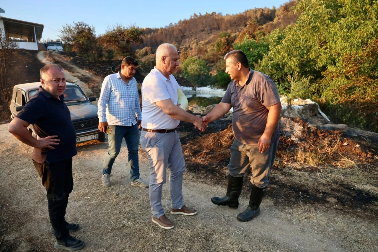 Başkan Mehmet Kıvrak Yangın Bölgesinde: “Hemşehrilerimizi Asla Yalnız Bırakmayacağız”
