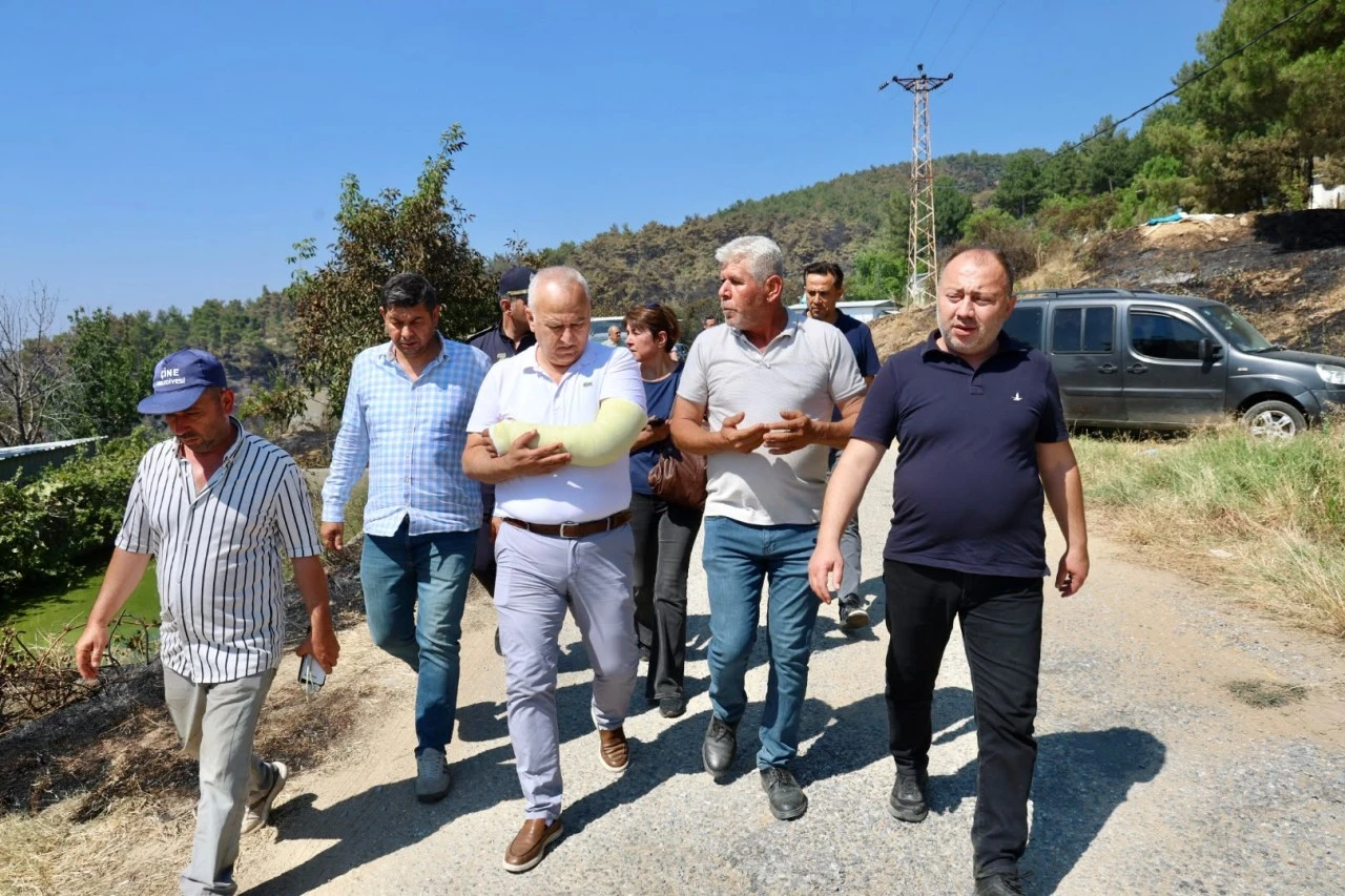 Başkan Mehmet Kıvrak Yangın Bölgesinde: “Hemşehrilerimizi Asla Yalnız Bırakmayacağız”
