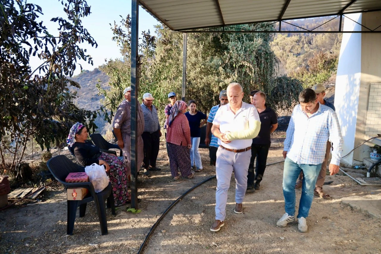 Başkan Mehmet Kıvrak Yangın Bölgesinde: “Hemşehrilerimizi Asla Yalnız Bırakmayacağız”