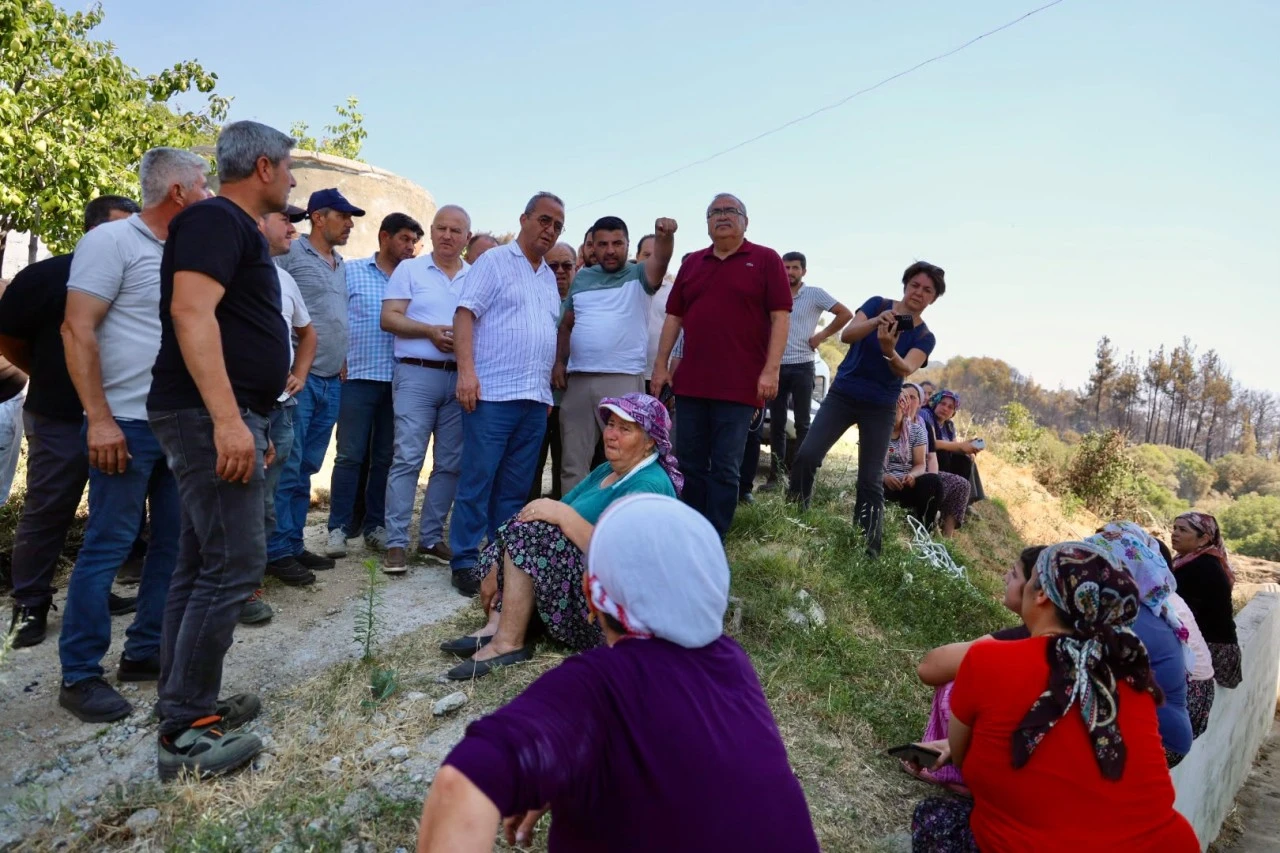 Başkan Mehmet Kıvrak Yangın Bölgesinde: “Hemşehrilerimizi Asla Yalnız Bırakmayacağız”