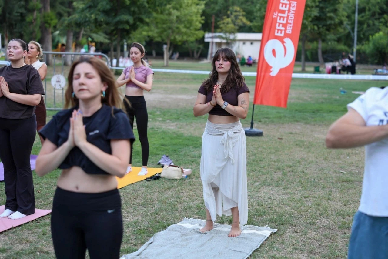 Efeler'den Pınarbaşı'nda yoga ve pilates buluşması