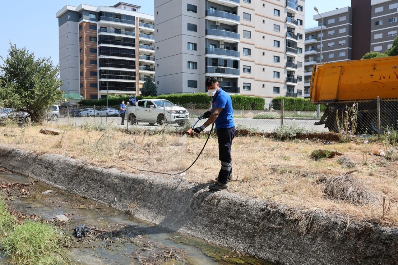 Efeler'de halk sağlığı için ilaçlama çalışmaları aralıksız sürüyor
