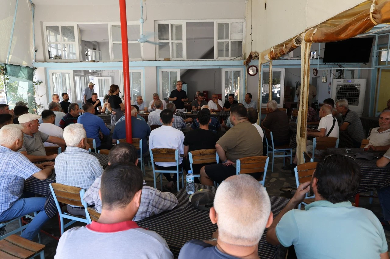 Muhtar Topçuoğlu’ndan Başkan Tetik’e hizmet teşekkürü