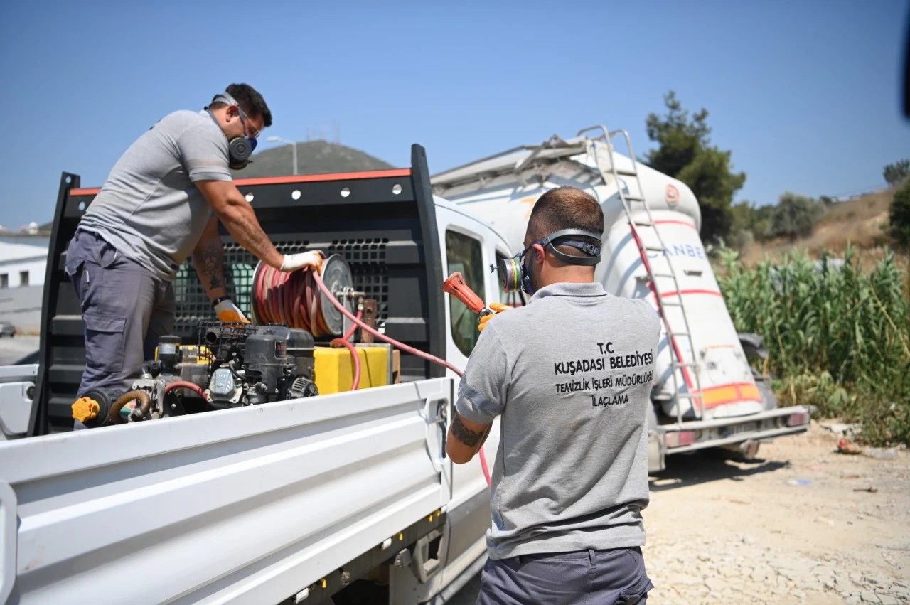Kuşadası Belediyesi halk sağlığı için sahada