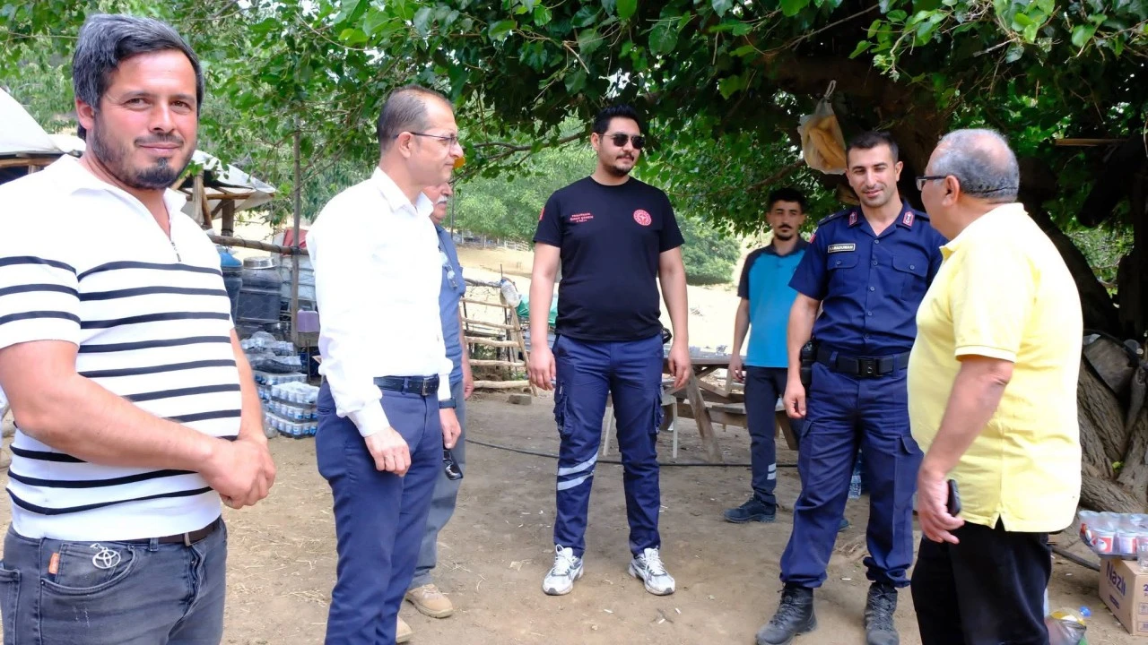 BAŞKAN DOĞANCA YANGIN BÖLGESİNDE: SOĞUTMA ÇALIŞMALARI SÜRÜYOR