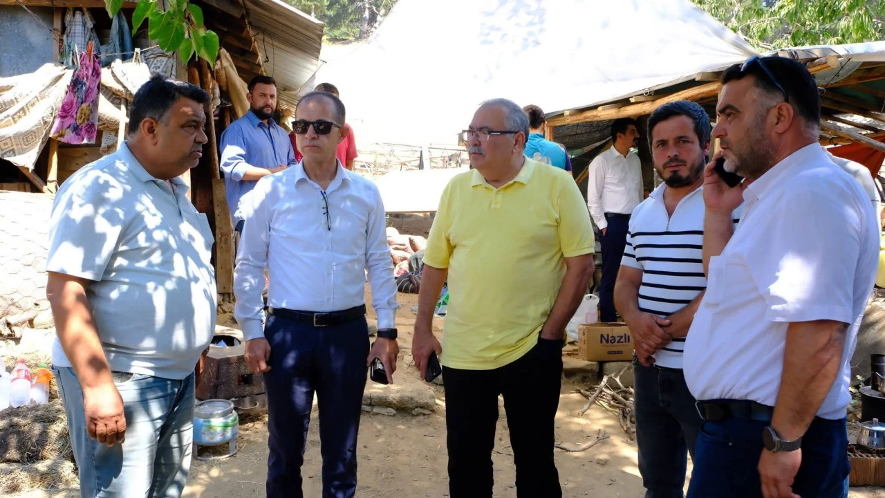 BAŞKAN DOĞANCA YANGIN BÖLGESİNDE: SOĞUTMA ÇALIŞMALARI SÜRÜYOR