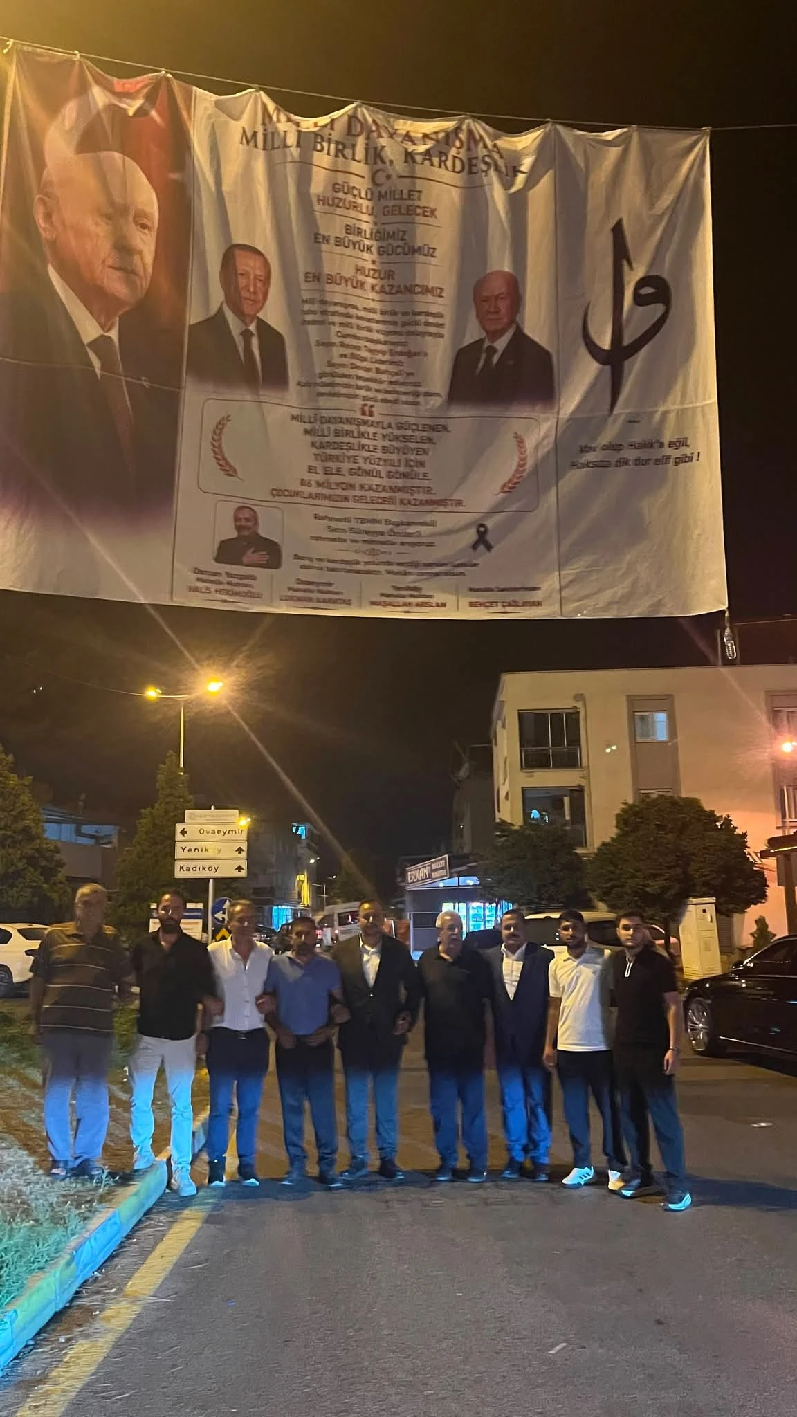 MHP’den “Terörsüz Türkiye” Pankartına Teşekkür Ziyareti