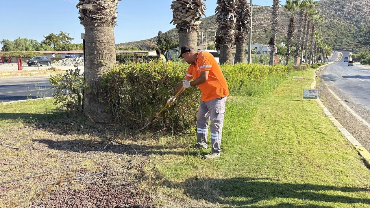 Kuşadası’nın giriş ve çıkışları park ve bahçeler ekiplerine emanet
