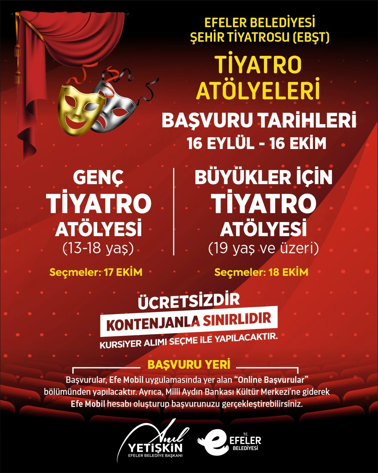 Başkan Anıl Yetişkin Duyurdu: Güz Dönemi Kurs Başvuruları Başlıyor