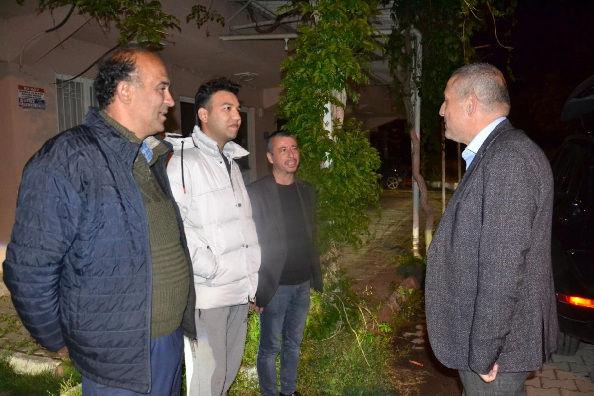 AK PARTİLİ ABAK NAZİLLİ'DE MEŞALELER İLE KARŞILANDI