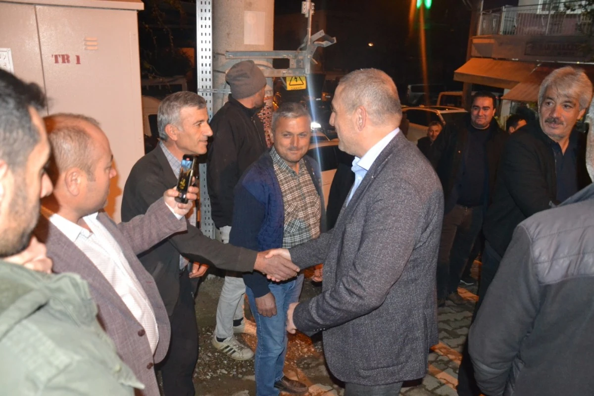 AK PARTİLİ ABAK NAZİLLİ'DE MEŞALELER İLE KARŞILANDI