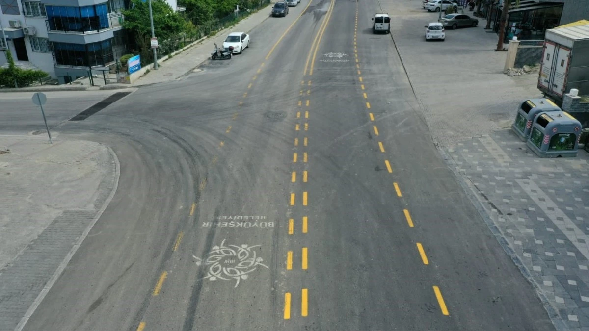 Aydın Büyükşehir Belediyesi Kirazlı Yolu'nda çalışmalarını tamamladı
