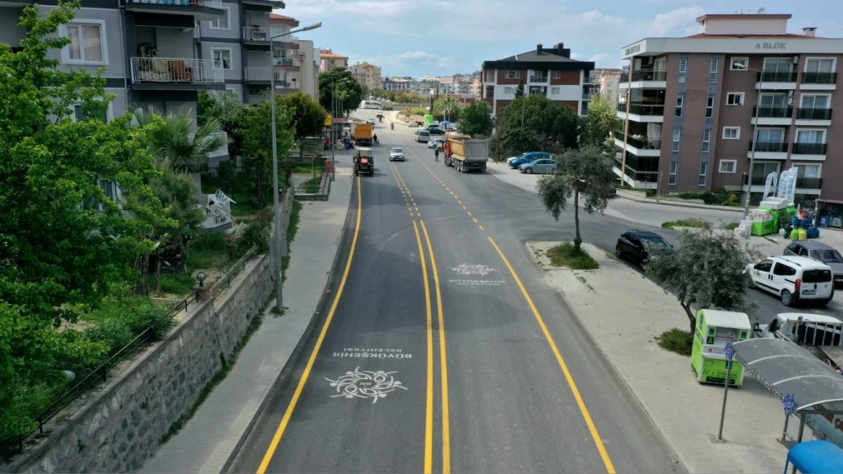 AYDIN BÜYÜKŞEHİR BELEDİYESİ KİRAZLI YOLU’NDA ÇALIŞMALARINI TAMAMLADI
