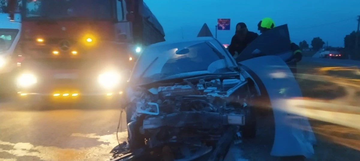 Aydın'da meydana gelen trafik kazasında yürekler ağızlara geldi