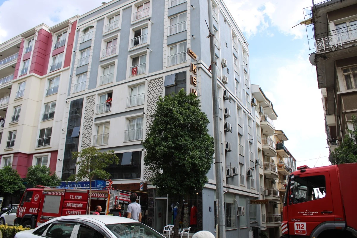 Efeler'de şofben yangını ekipleri harekete geçirdi