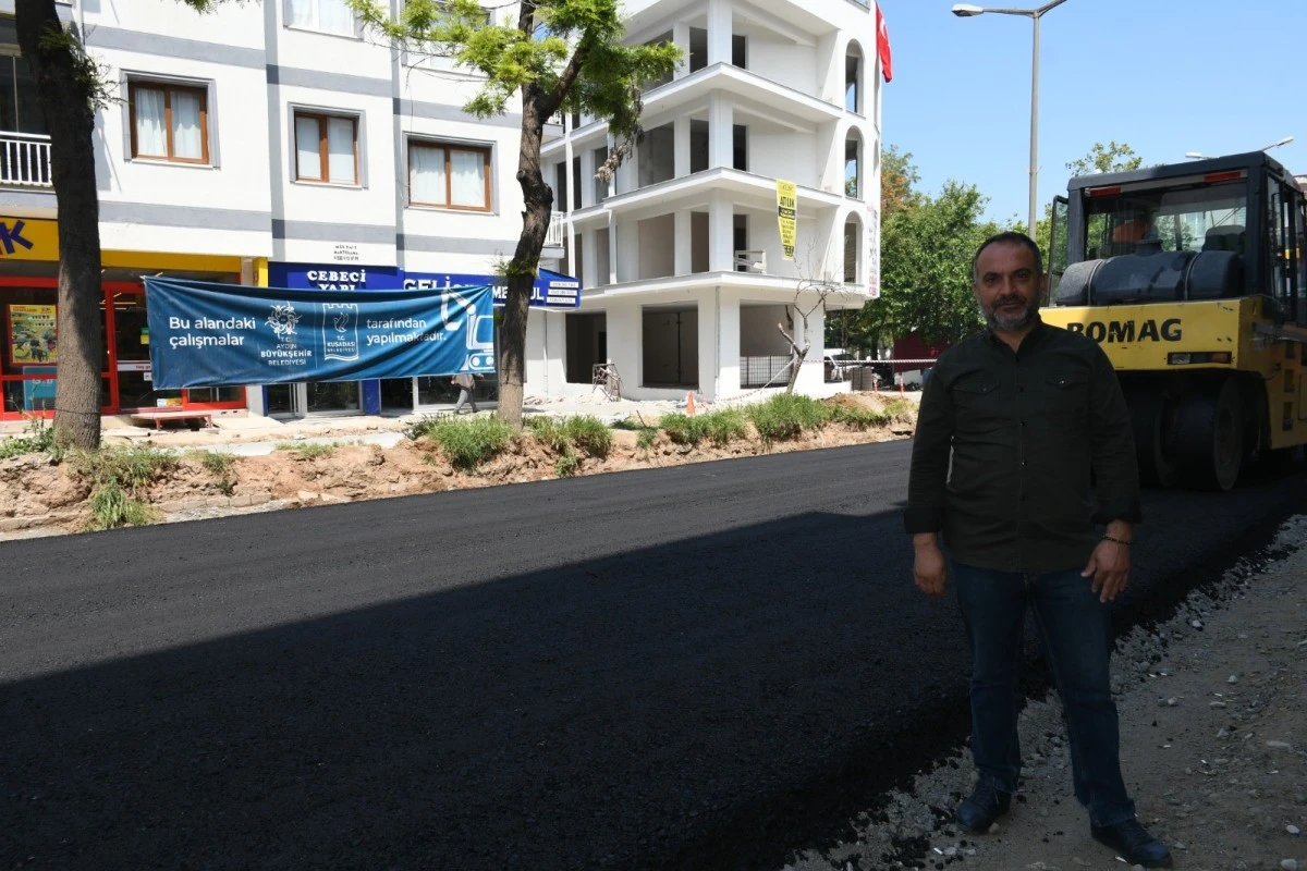 Davutlar Mahallesi’ne 25 bin metrekare sıcak asfalt