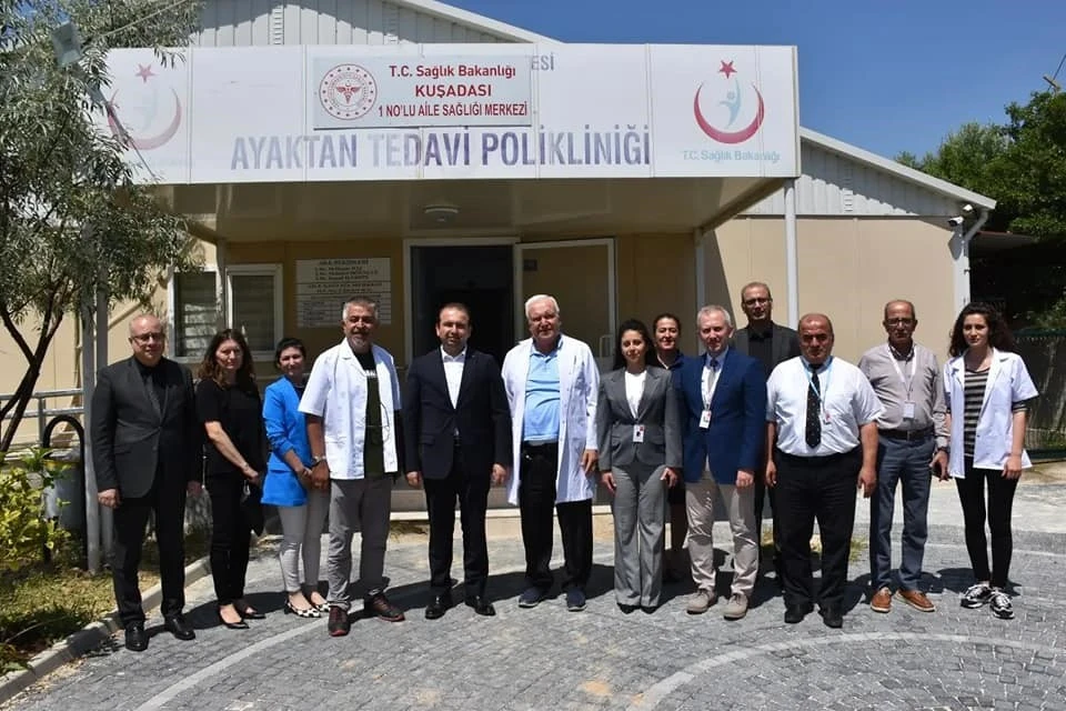 Aydın İl Sağlık Müdürü Şenkul Kuşadası'ndaki sağlık çalışmalarını yerinde inceledi