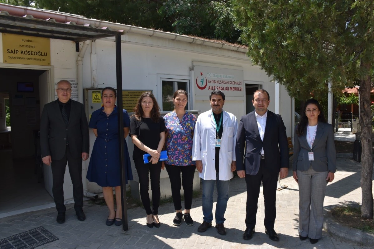 Aydın İl Sağlık Müdürü Şenkul Kuşadası'ndaki sağlık çalışmalarını yerinde inceledi