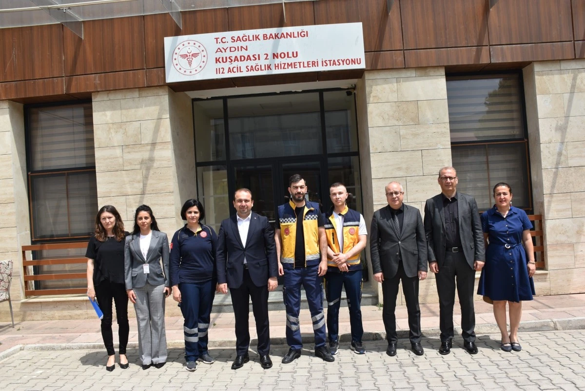 Aydın İl Sağlık Müdürü Şenkul Kuşadası'ndaki sağlık çalışmalarını yerinde inceledi