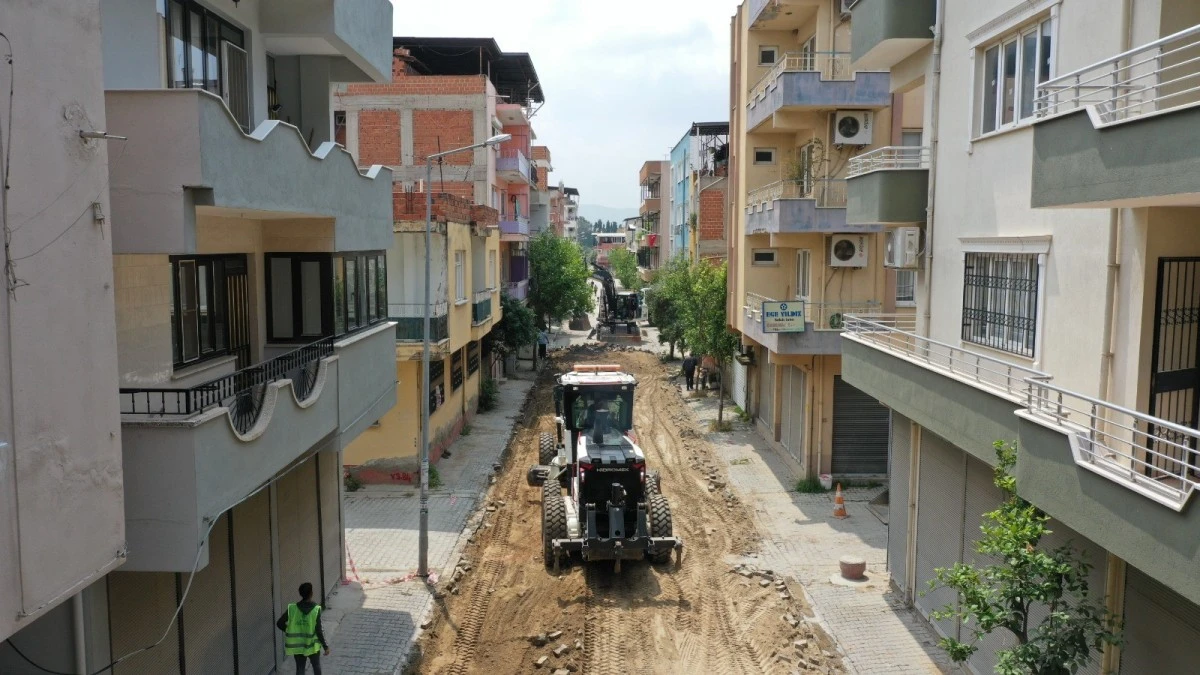 Aydın Büyükşehir Belediyesi Çine’nin yollarını yeniliyor