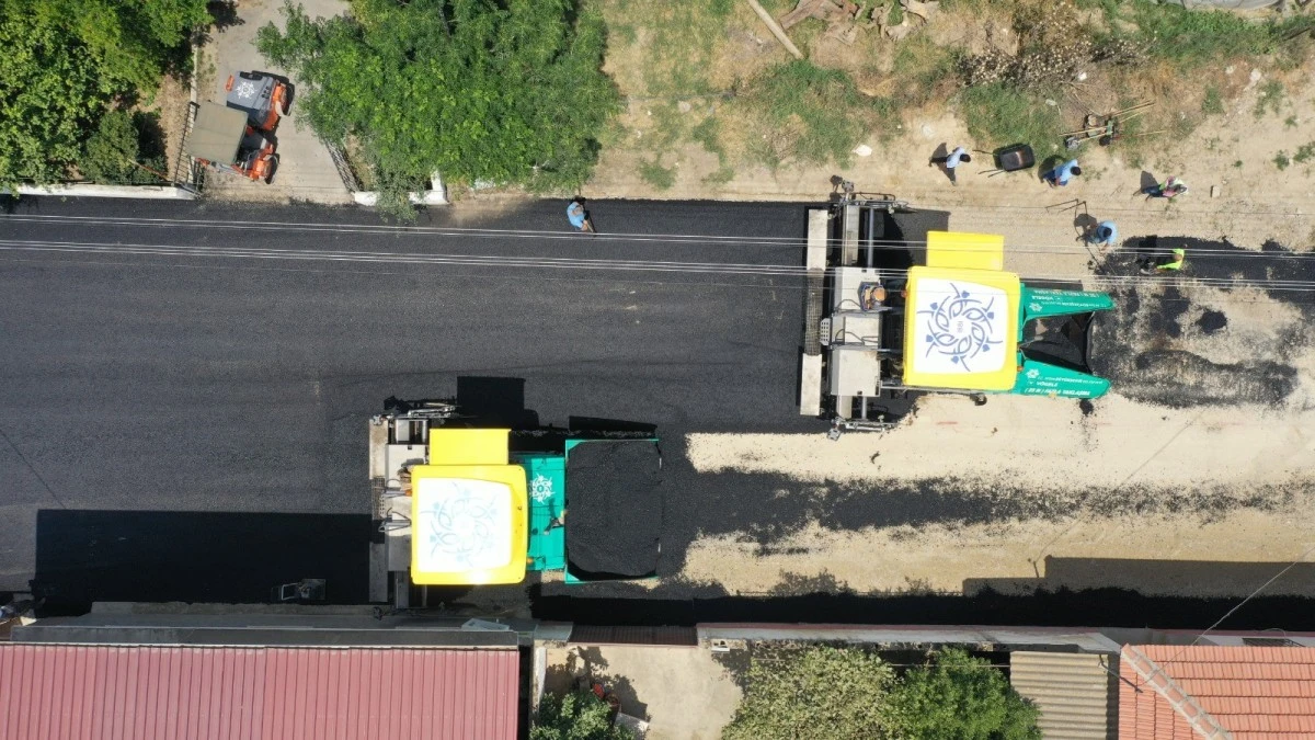 Aydın Büyükşehir Belediyesi Çine Kahraman Mahallesi yolunu yeniliyor