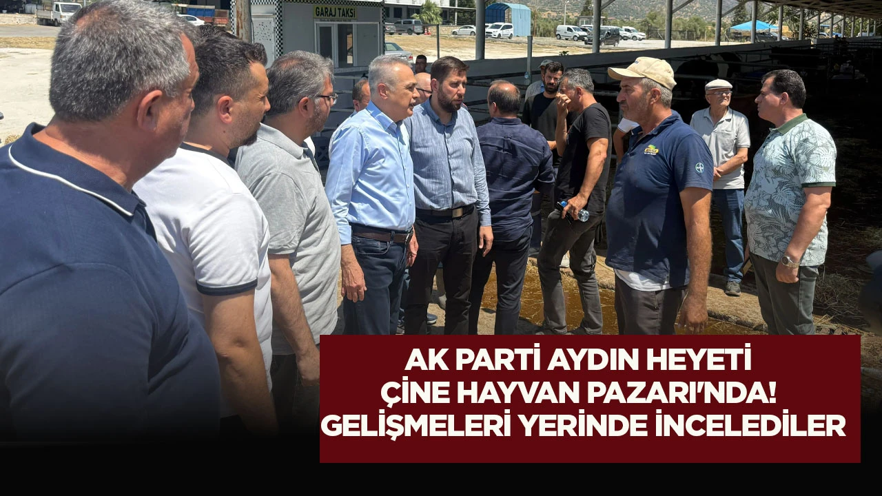 AK Parti Aydın Heyeti &Ccedil;ine Hayvan Pazarın&rsquo;da! Gelişmeleri yerinde incelediler