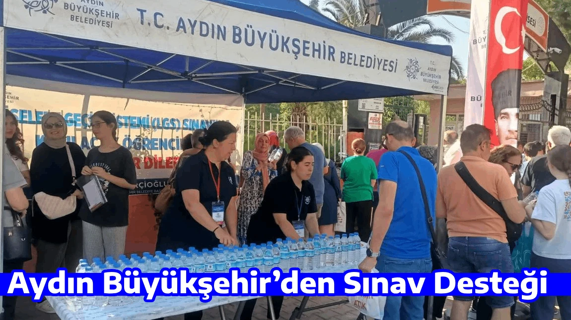 Aydın Büyükşehir’den Sınav Desteği